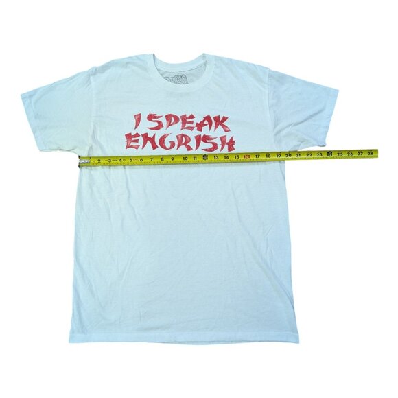 Vintage Y2K David & Goliath I Speak Engrish Size Large Asian Humor Obscure - Picture 5 of 7